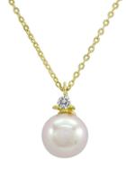 Majorica 18k Gold Vermeil And Round Pearl Pendant Necklace