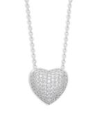 Lafonn Classic Sterling Silver Heart Pendant Necklace