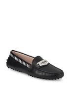 Tod's Round Toe Leather Loafers