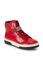 Love Moschino Leather High-top Sneakers