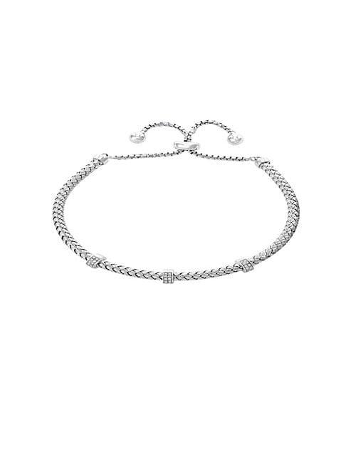 Effy 925 Sterling Silver & Diamond Slider Bracelet