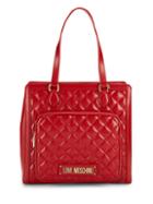 Love Moschino Quilted Front-pocket Tote