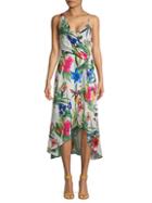 Parker Floral Asymmetric High-low Dress