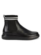 Karl Lagerfeld Paris Leather & Sock Chelsea Boots