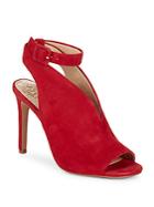 Vince Camuto Caira Suede Ankle-strap Heels