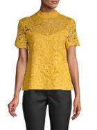 Laundry By Shelli Segal Floral Lace Top