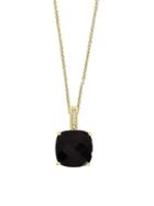 Effy July Onyx & Diamond 14k Yellow Gold Pendant Necklace