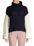 Avantlook Oversized Three-tone Slouchy Sweater