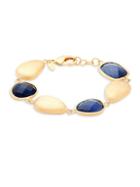 Rivka Friedman Navy Crystal & 18k Gold Single-strand Bracelet