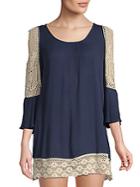 Lucky & Coco Cold-shoulder Tunic Cover-up