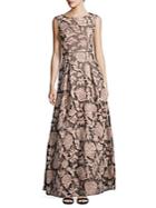 Karl Lagerfeld Paris Embroidered Lace Gown