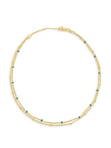Midas Chain 14k Yellow Gold Double Strand Anklet