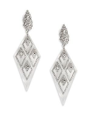 Alexis Bittar Crystal & Lucite Drop Earrings