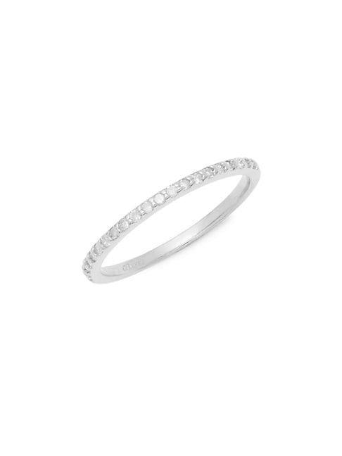 Danni 14k White Gold Diamond Stackable Ring