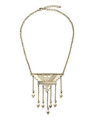 Jules Smith Amalia Fringed Pendant Necklace