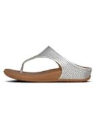 Fitflop Perforated Leather Thong Sandals