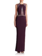 Mignon Paneled Jersey Gown