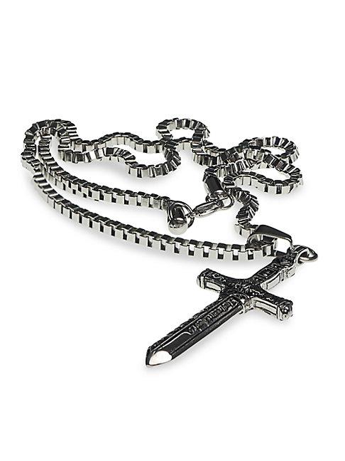 Jean Claude Stainless Steel Cross Pendant Necklace