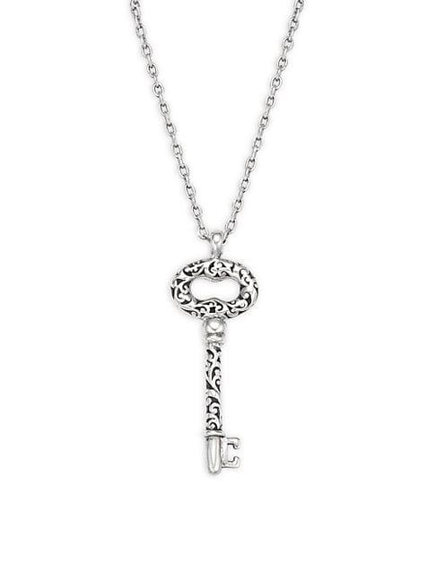 Lois Hill Sterling Silver Key Pendant Necklace