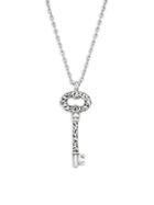 Lois Hill Sterling Silver Key Pendant Necklace