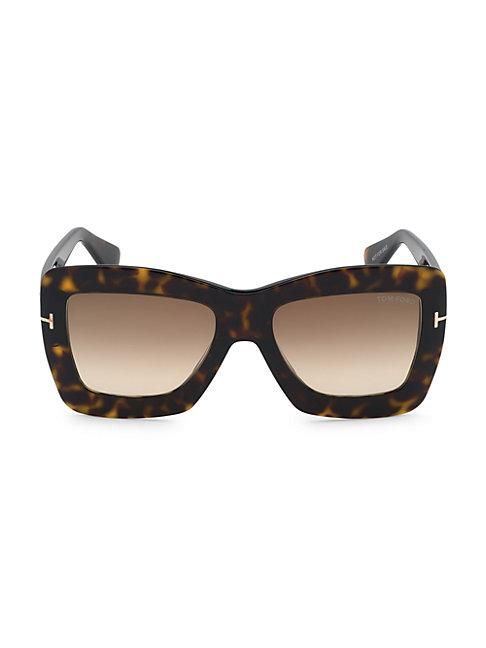 Tom Ford Hutton 55mm Square Sunglasses