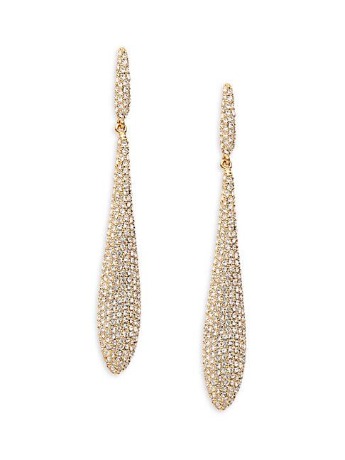 Adriana Orsini Goldplated & Crystal Linear Earrings