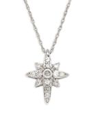 Saks Fifth Avenue 14k White Gold & Diamond North Star Pendant Necklace