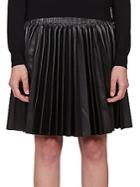 Givenchy Pleated Leather Skirt
