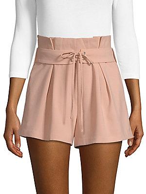 Endless Rose Pleated Lace-up Shorts