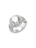 Lafonn Sterling Silver Embellished Solitaire Ring