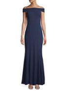 Dress The Population Jackie Off-the-shoulder Trumpet Gown