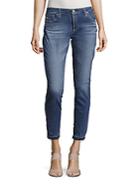 Ag Adriano Goldschmied Whiskered Ankle-length Jeans