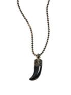 Saks Fifth Avenue Skull Claw Pendant Necklace