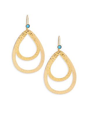 Stephanie Kantis Blue Topaz Double Drop Earrings