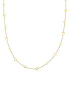 Saks Fifth Avenue 14k Yellow Gold Open Heart Station Necklace