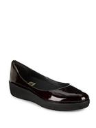 Fitflop Patent Superballerina Leather Flats
