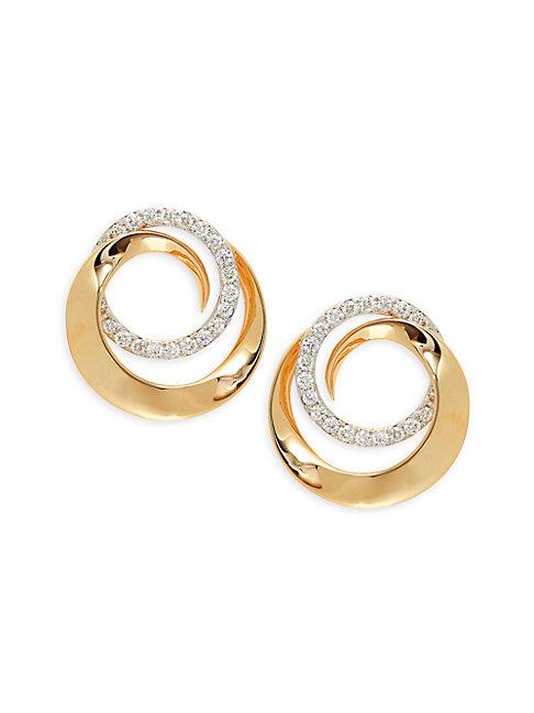 Effy 14k Yellow Gold & Diamond Drop Earring