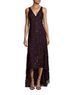 Adrianna Papell Sequined Hi-lo Dress
