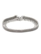 The Monotype Mesh To Double Small Curb Chain Bracelet