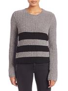 Equipment Carson Wool & Alpaca Striped Sweater