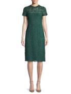 Valentino Floral Lace Knee-length Dress