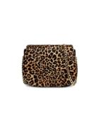 Marc Jacobs Avenue Leopard-print Faux Calf Hair Saddle Bag