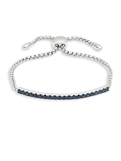 Effy Sapphire Bar Sterling Silver Bracelet