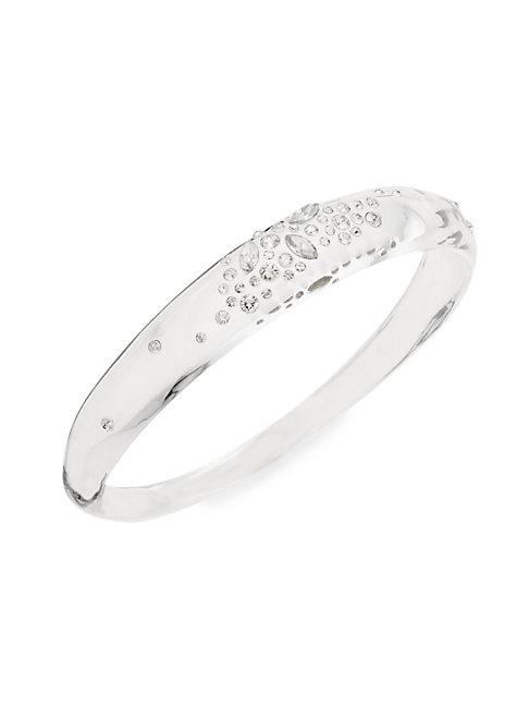 Alexis Bittar Lucite & Crystal Tapered Bangle