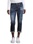 Ag Adriano Goldschmied Printed Cropped Denim Pants