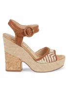 Sam Edelman Lillie Woven Cork Platform Sandals