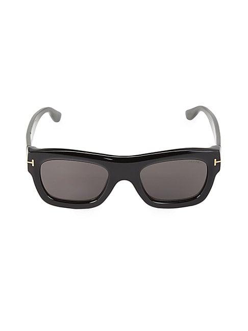 Tom Ford 52mm Rounded Rectangle Sunglasses