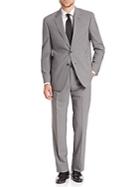 Giorgio Armani Pinstriped Regular-fit Wool Suit