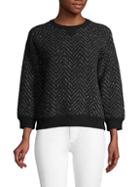 Valentino Chevron Wool Blend Sweater
