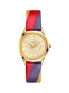 Salvatore Ferragamo Time Stainless Steel & Leather-strap Watch